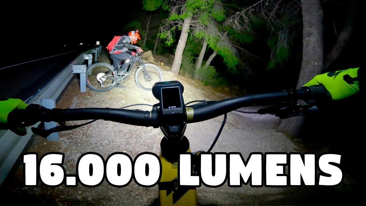 Ночной горный велосипед🌙 16 000 люмен с x2 Magicshine Monteer 8000S