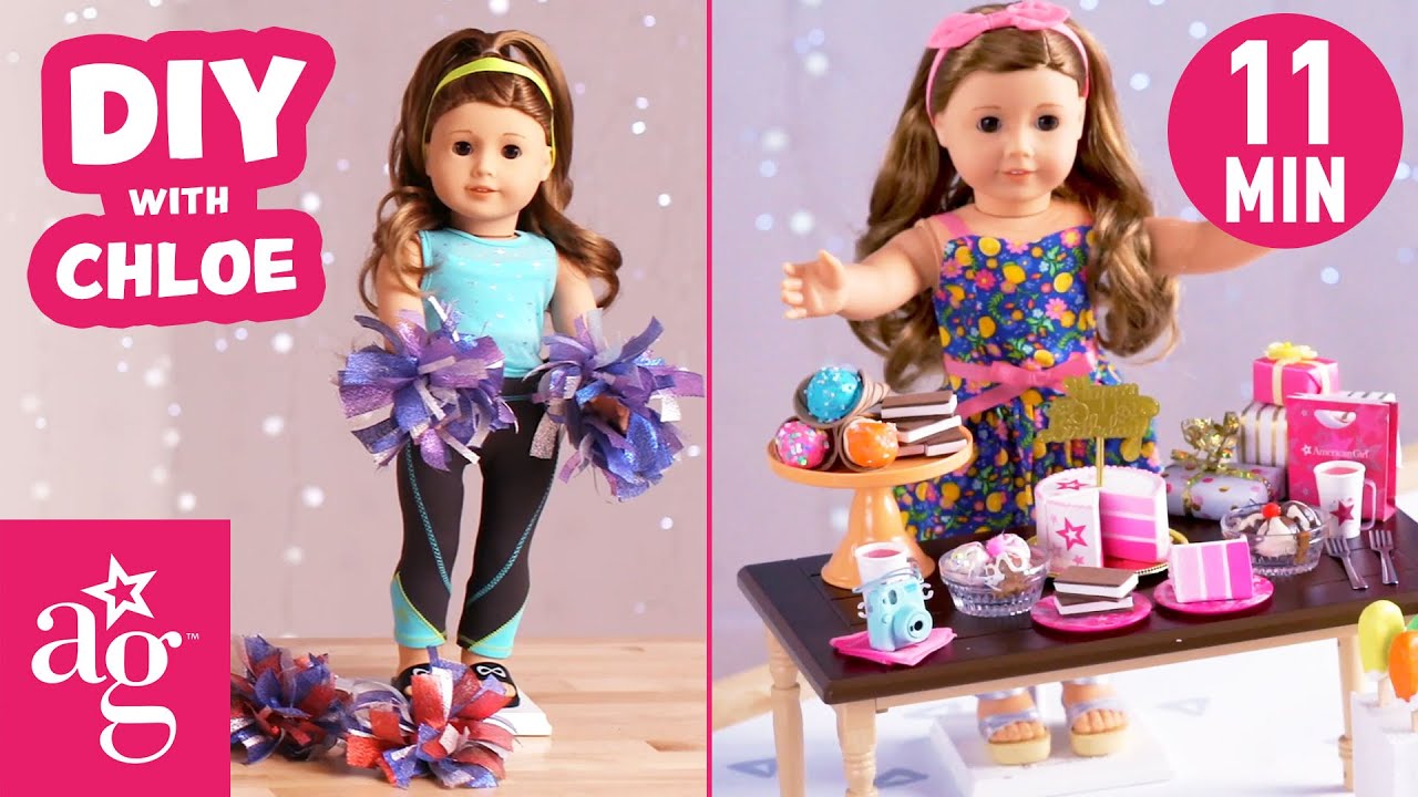 Super Cute DIY Crafts To Do #AtHome with Chloe | Doll DIY | @AmericanGirl