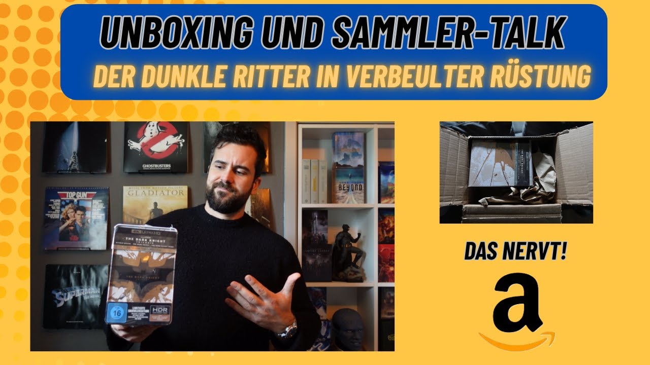 Schon wieder verbeult! 4k Bluray The Dark Knight Trilogie Steelbook-Desaster von Amazon!