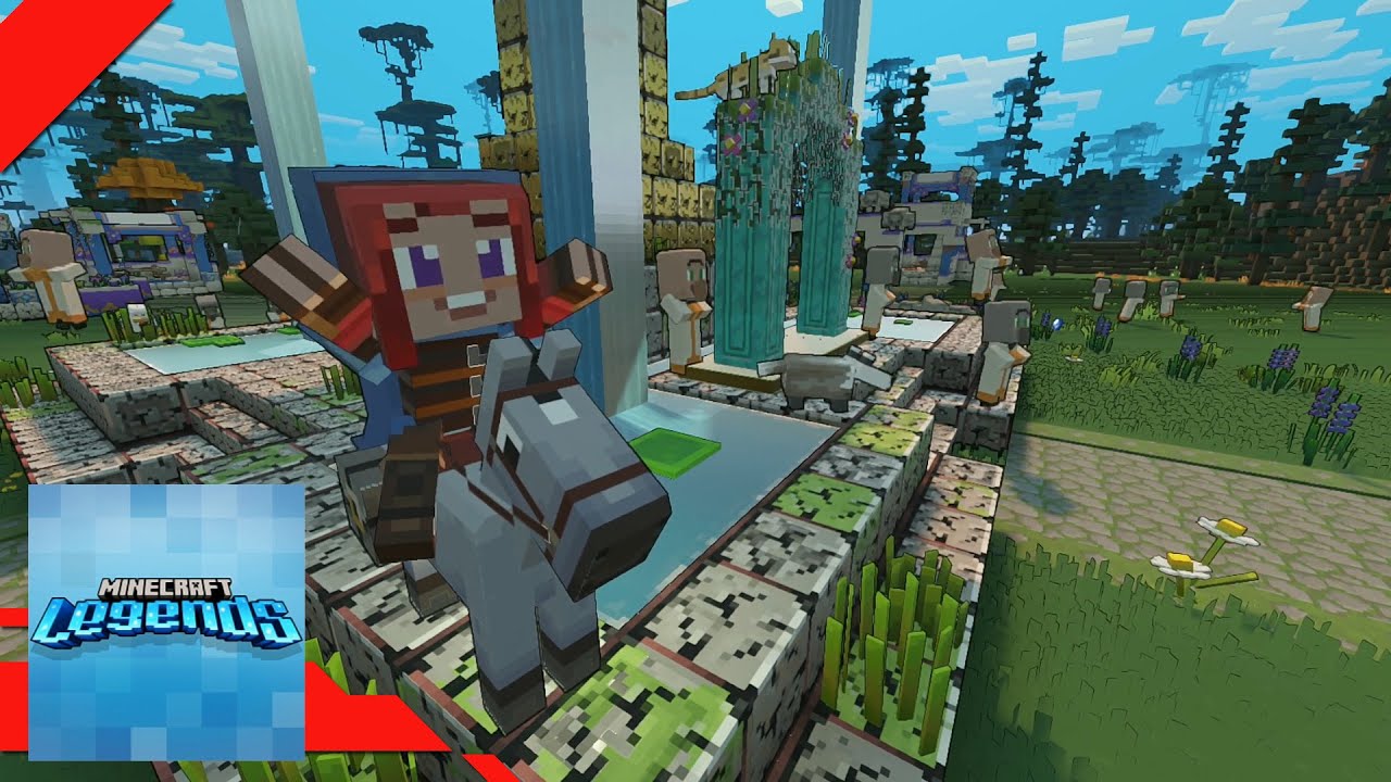 Minecraft Legends - 55 Minute Gameplay [Switch]