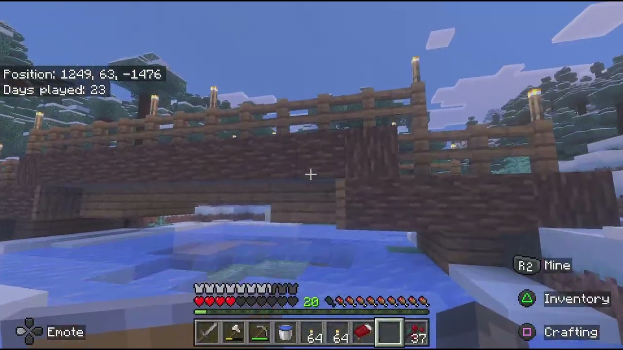 1 hour of boring minecraft gameplay