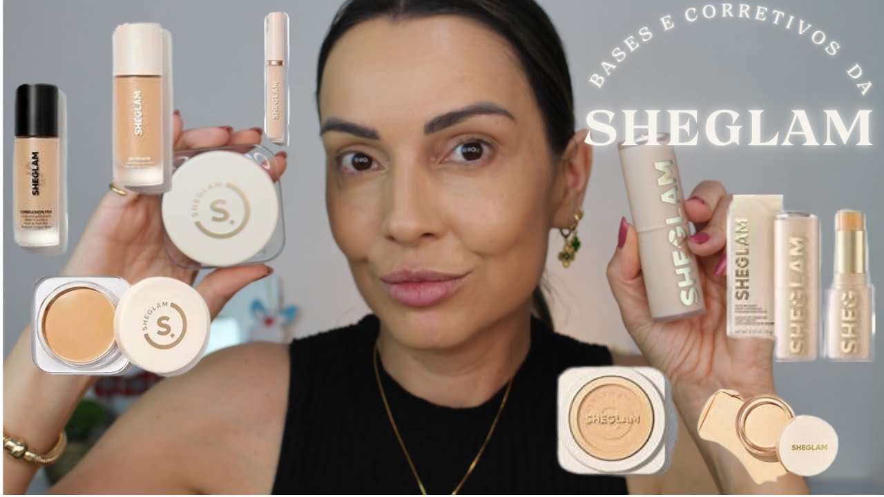 BASES E CORRETIVOS SHEGLAM - testei na PELE MADURA