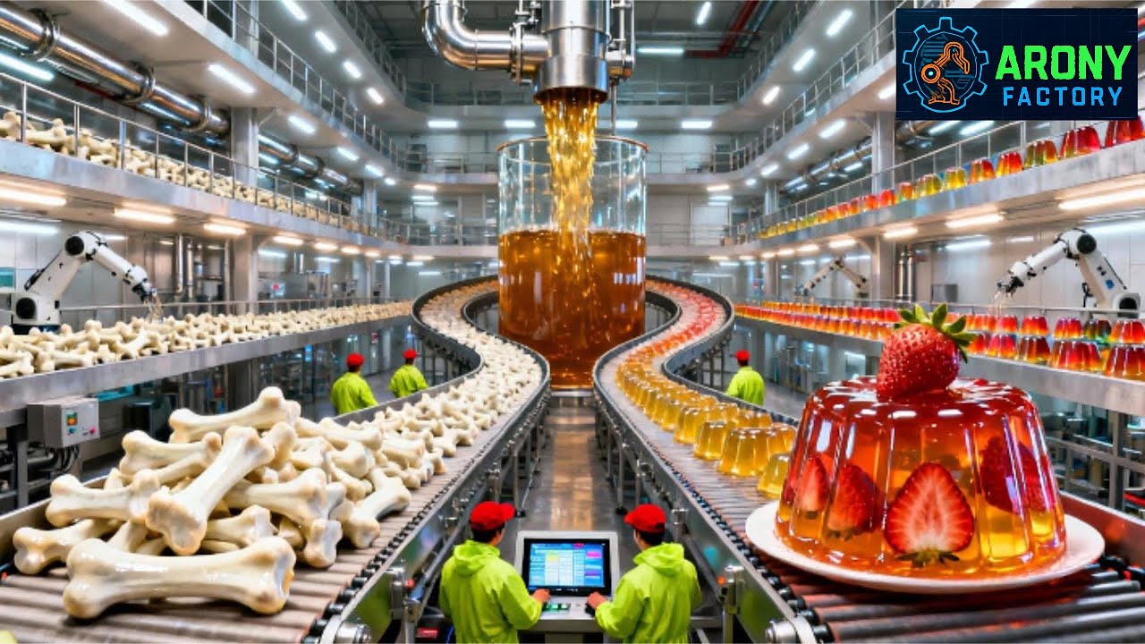 Inside the Gelatin Factory &ndash; How Billions of Beef Bones Become Pure Gelatin Powder!