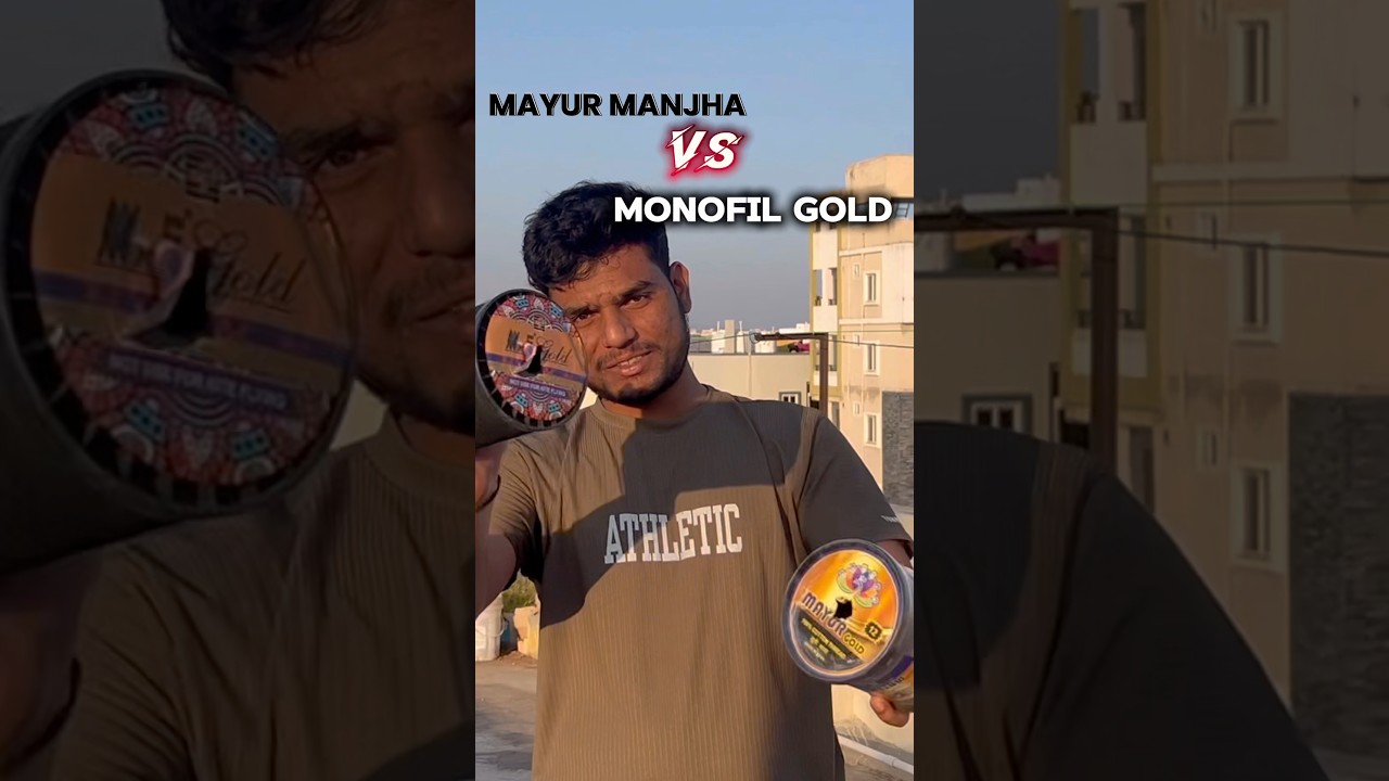 Mayur Gold😱Vs Monofil Gold🥵🤯Testing Video🪁🥶#kites #manjha #review #vlog #shorts #viral