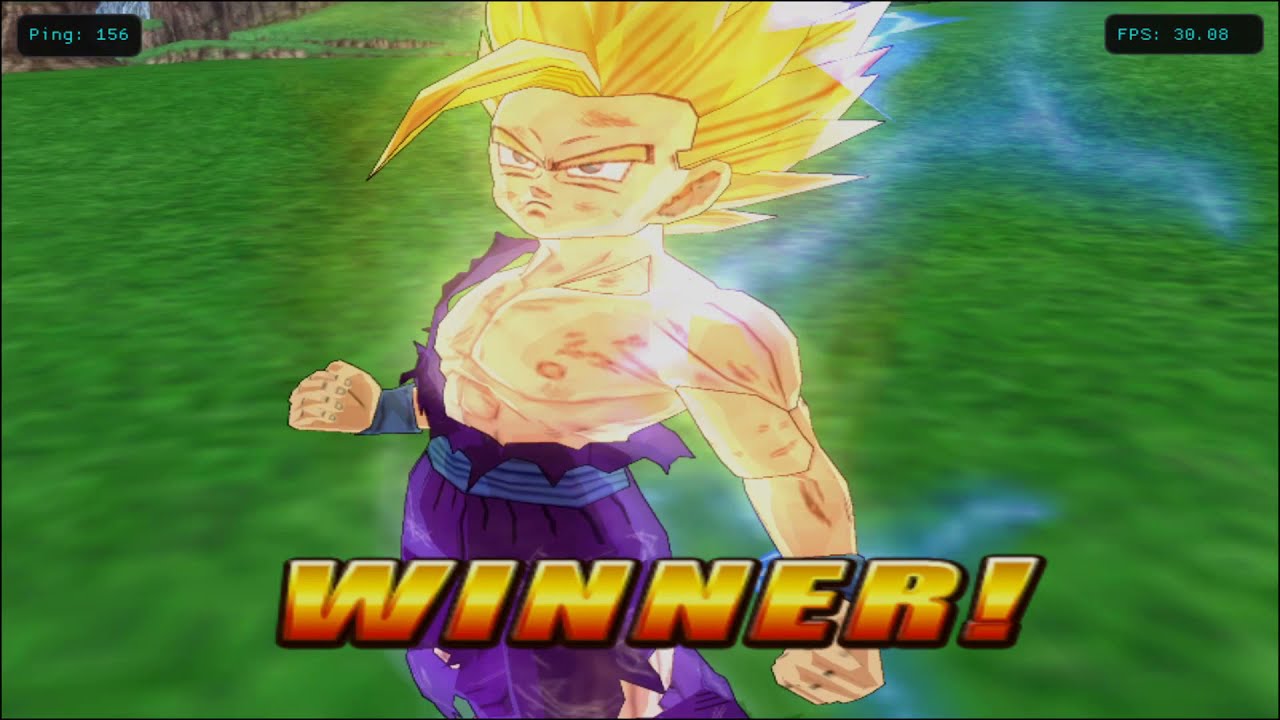 DBZ Budokai Tenkaichi 2 Online: JustSolid (Left) vs Fcha (Right)