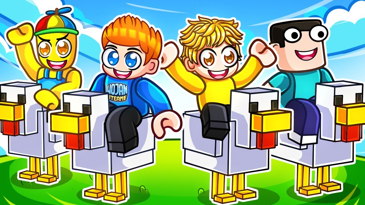 JEŹDZIMY NA KURCZAKACH Z MINECRAFT 🐔 w Roblox!