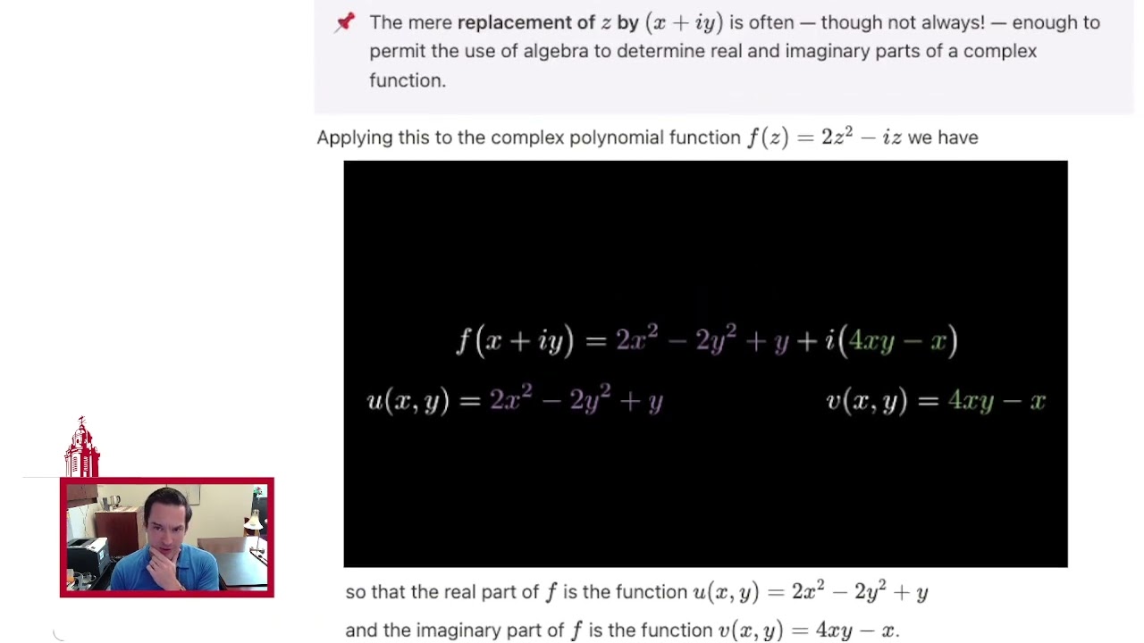 596C.C2.2 Real and Imaginary Parts of a Complex Function