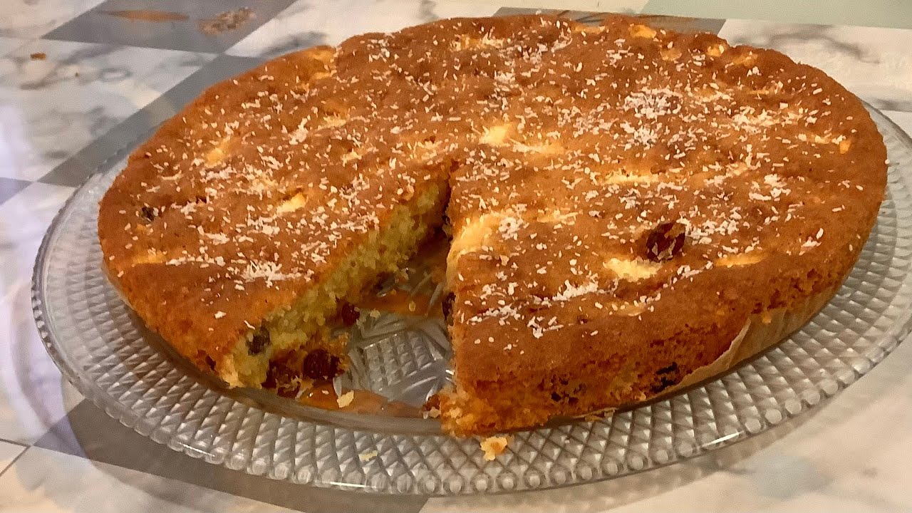 Tarte super moelleuse # aux pommes et raisins secs # cuisine Naya