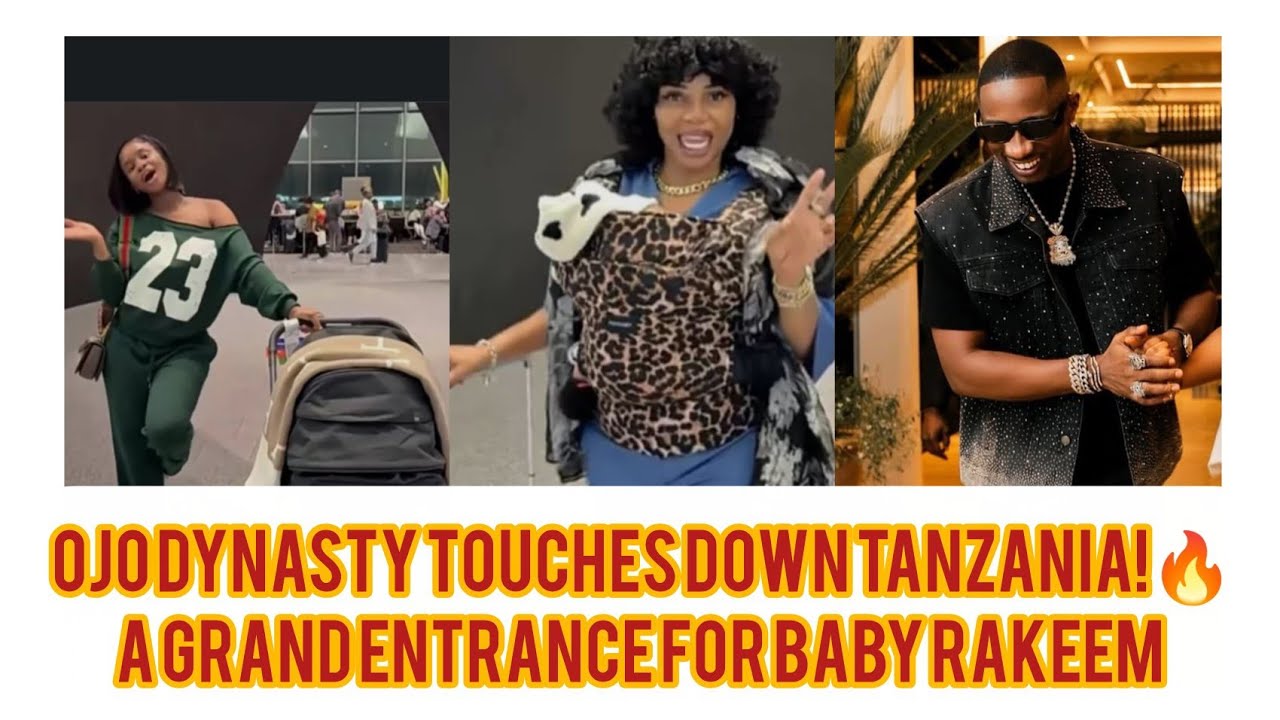 Grand entrance! Priscilla Ojo & baby Rakeem touch down in Tanzania 🔥