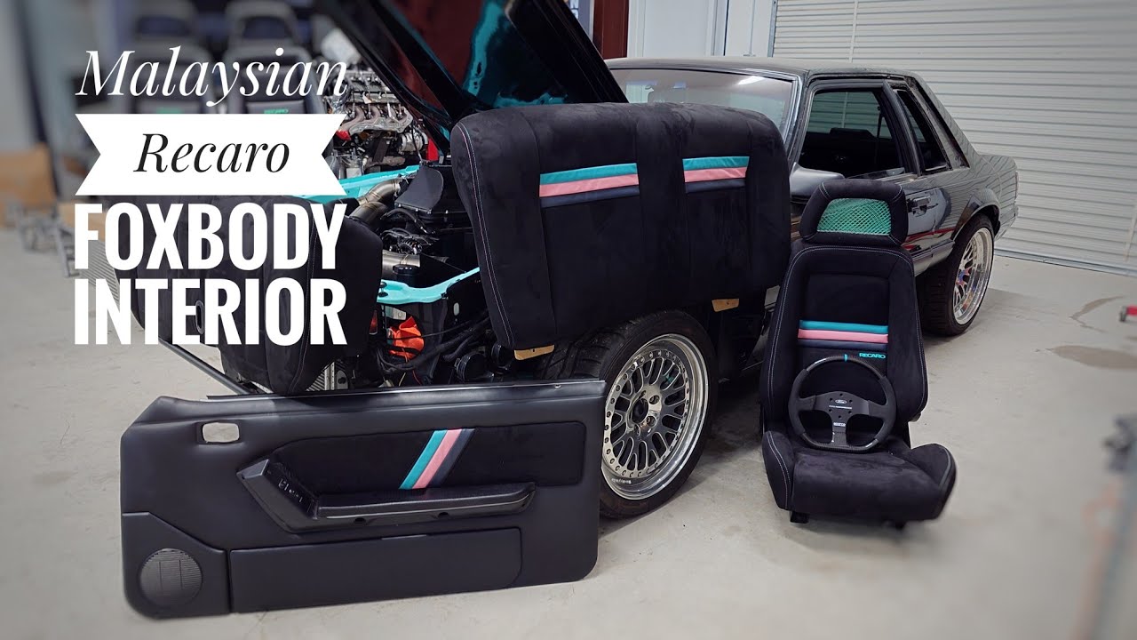Custom Interior Recovering in your Foxbody Mustang - Door Cards & Seats.