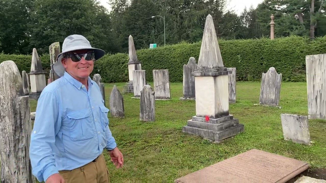 Stockbridge Cemetery: Resetting and cleaning headstones, 2023