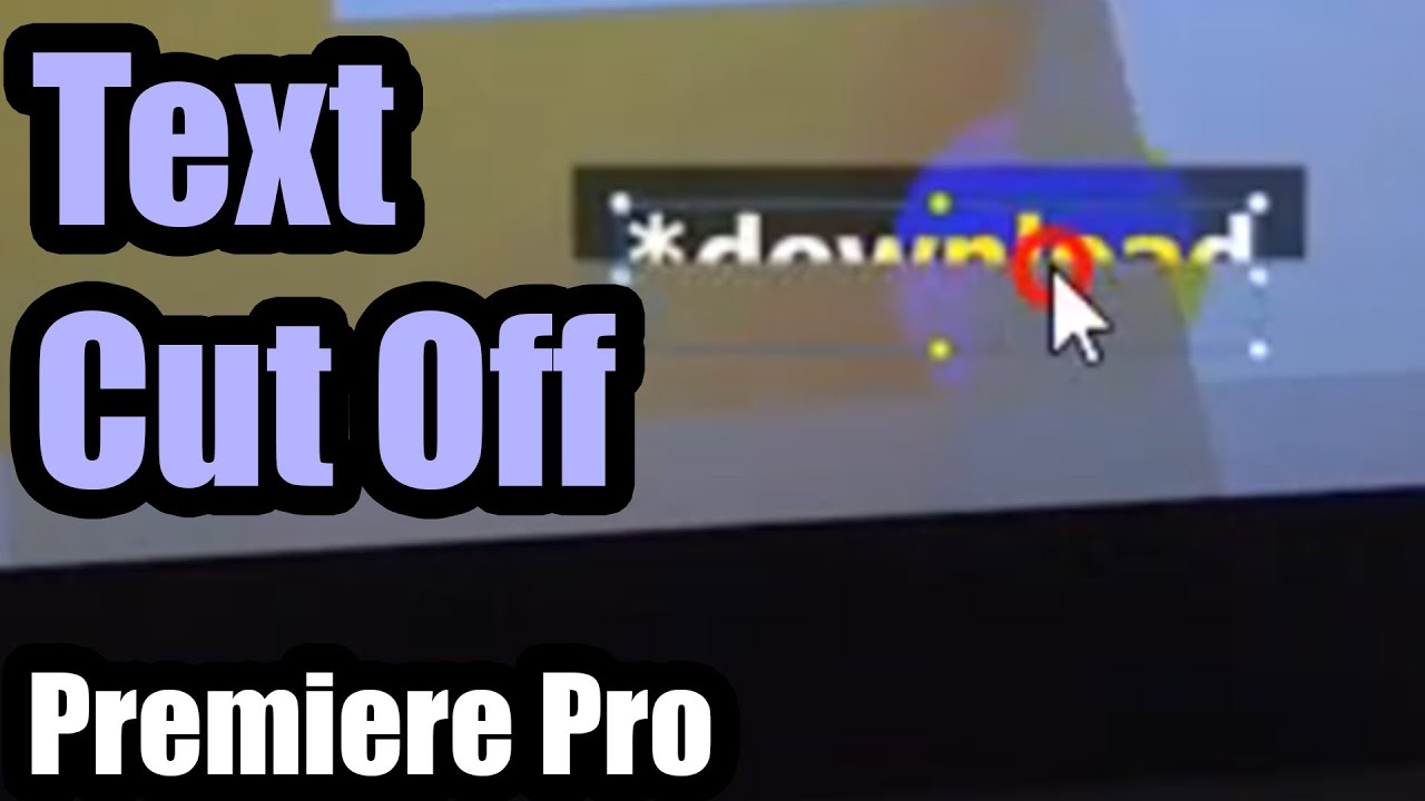 Почему текст исчезает, не достигнув края экрана? (Premiere Pro, Cutoff)