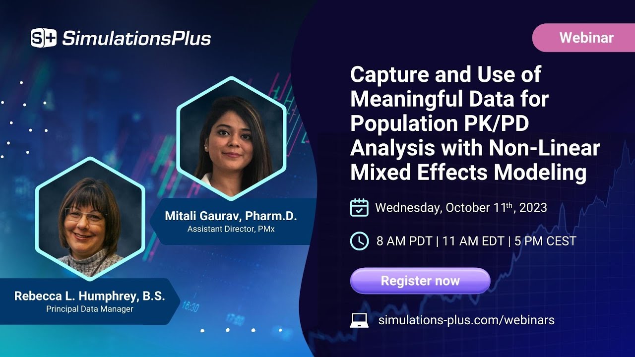 Capture and Use of Meaningful Data for Population PK/PD Analysis with NLME Modeling