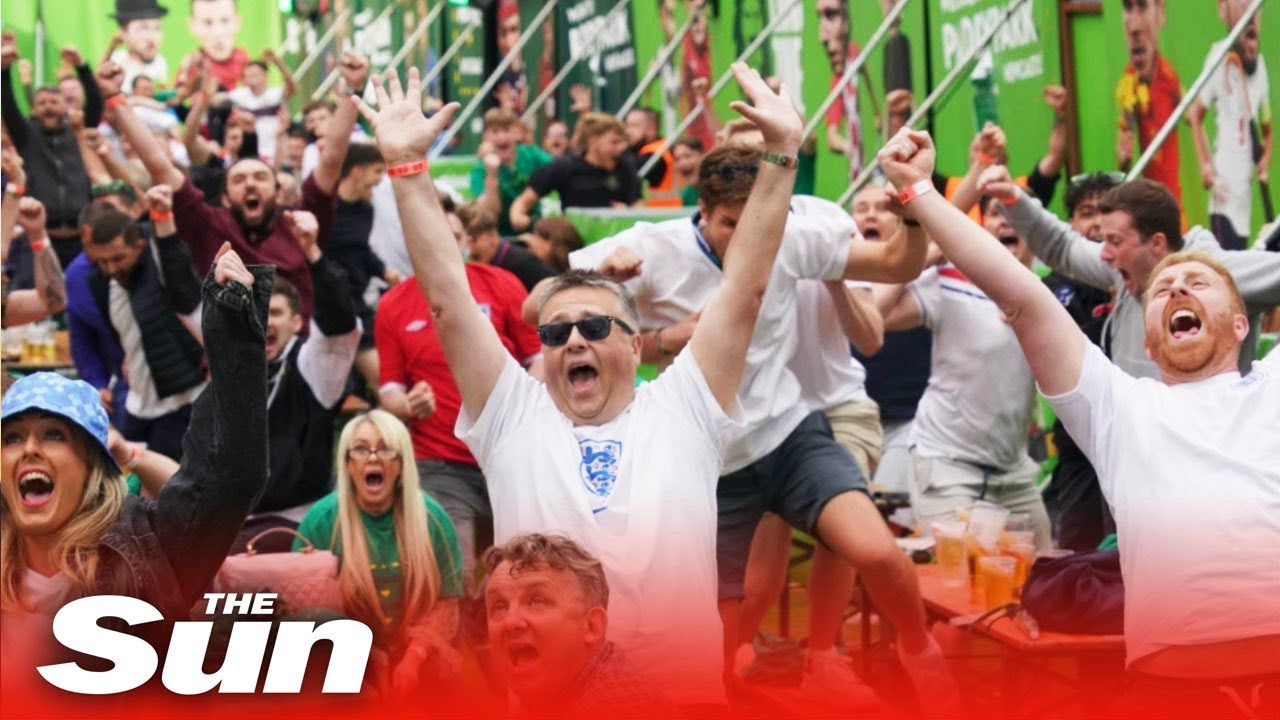 Euro 2020: England fans go absolutely wild as we beat Germany - and there'll be sore heads tomorrow!