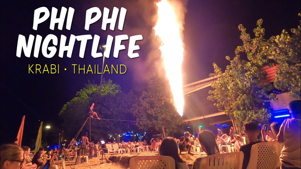 Остров Пхи-Пхи | Ночная жизнь | Огненные шоу и бесплатные снимки🇹🇭