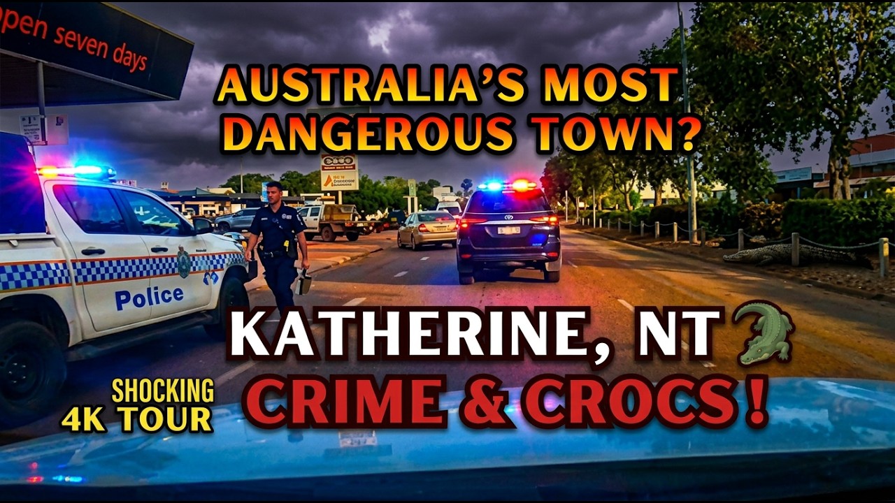Is This the Most DANGEROUS Town in Australia? | Constant Police Patrols? 4K Katherine, NT #vlog