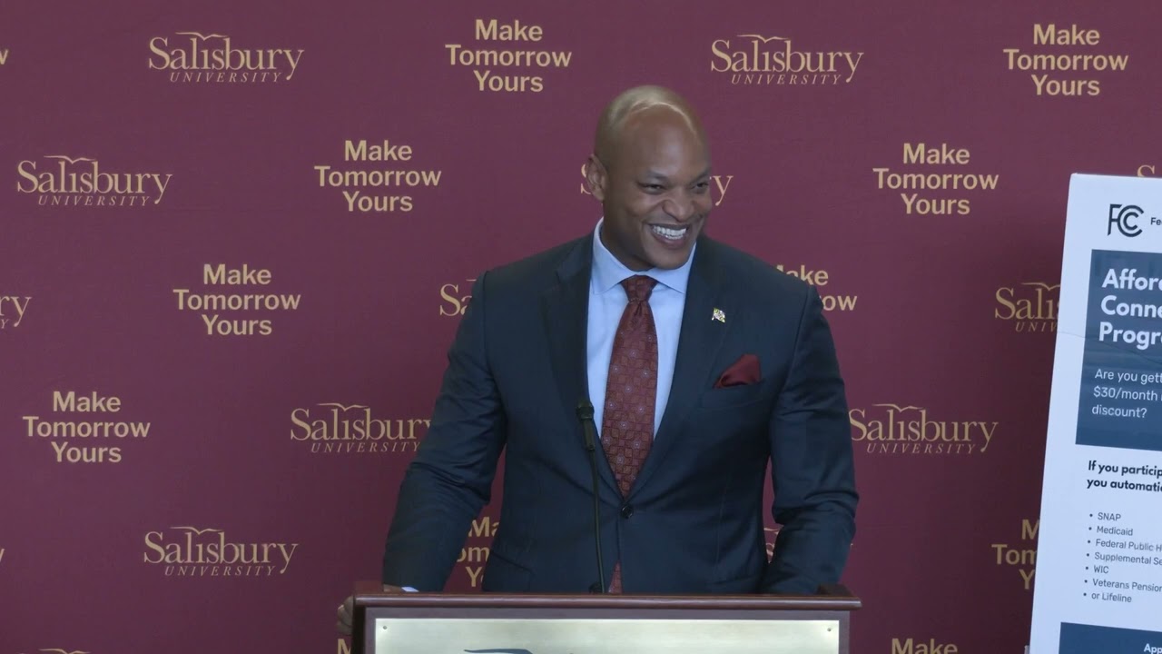 Governor Wes Moore FCC Press Conference at Salisbury University