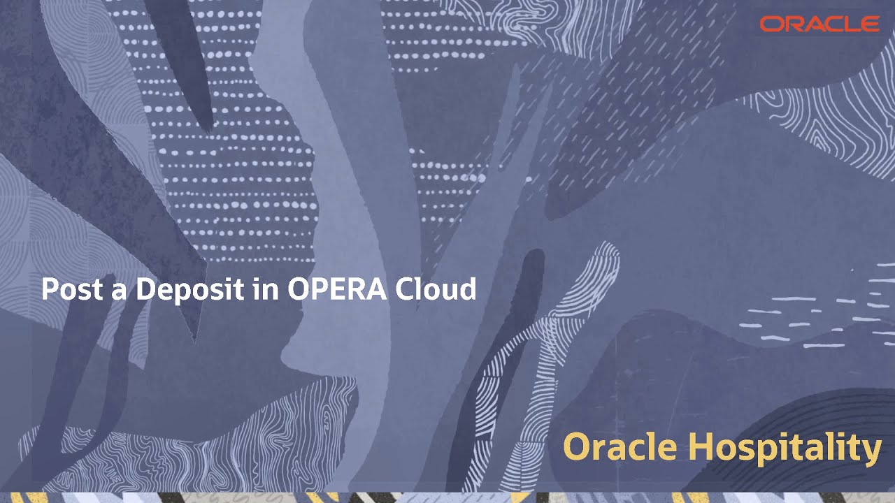 Hospitality Documentation&ndash;OPERA Cloud: Post a Credit Card Deposit on a Reservation