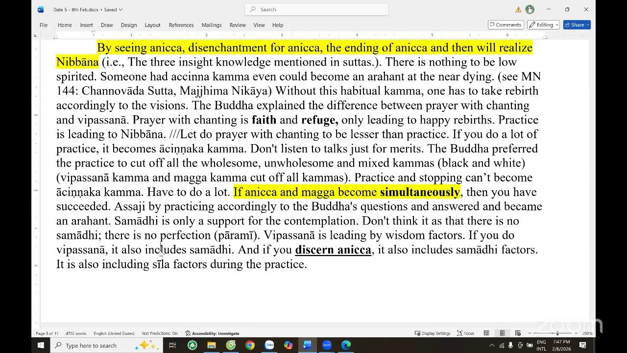 B5: Samatha and Vipassana (Mogok Sayadaw) P1, - Cô Sala Dung