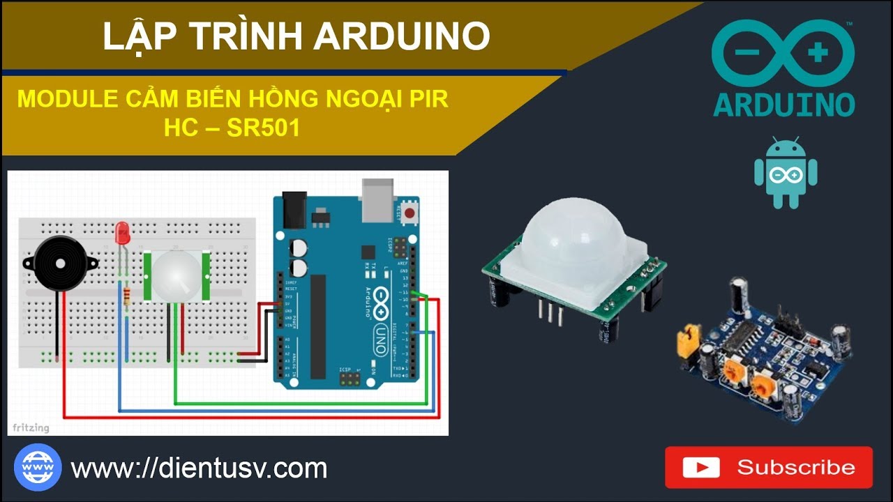 Lập trình Arduino-Cảm Biến Hồng Ngoại HC-SR501