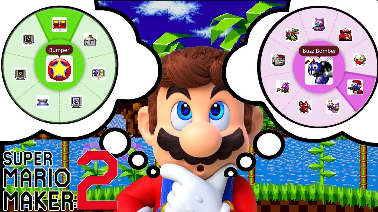 Recreating Sonic the Hedgehog 1 Enemies & Items in Super Mario Maker 2