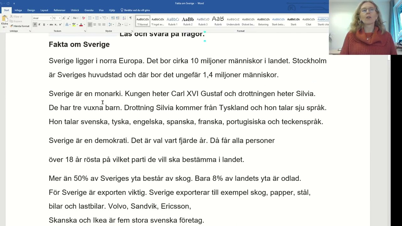 Fakta om Sverige