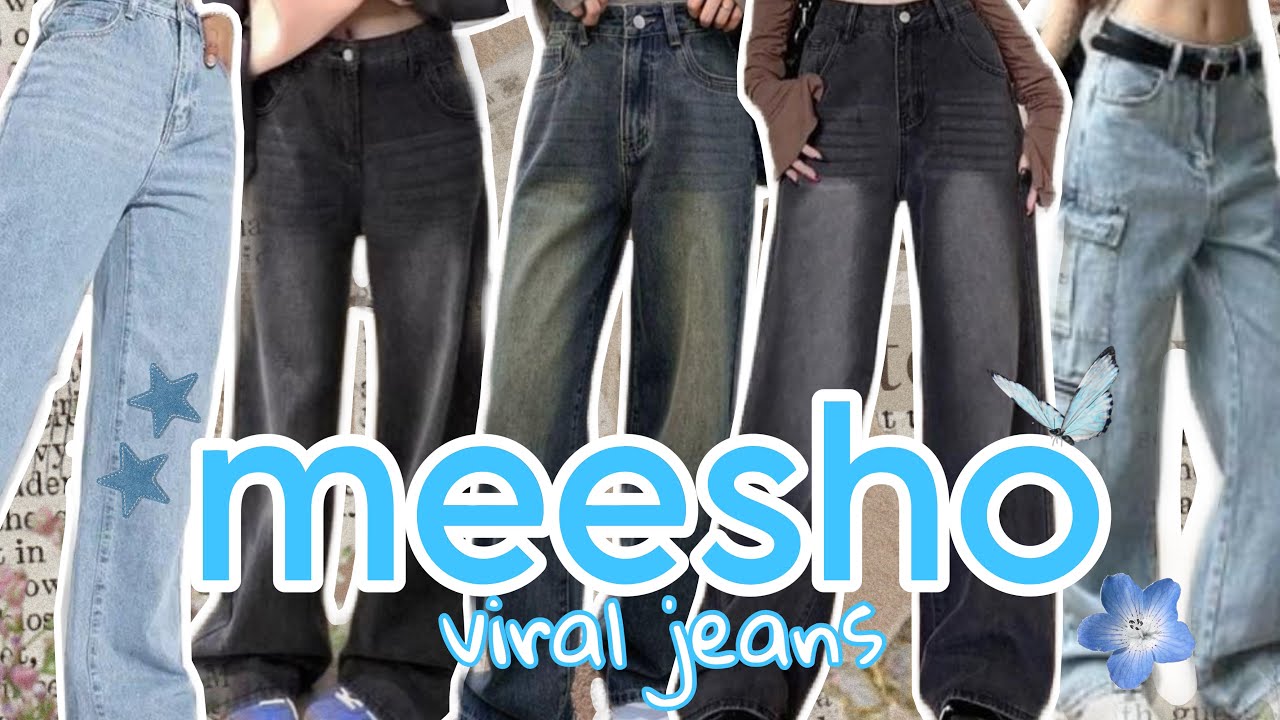 VIRAL jeans from MEESHO | *BEST QUALITY* and affordable @Meesho