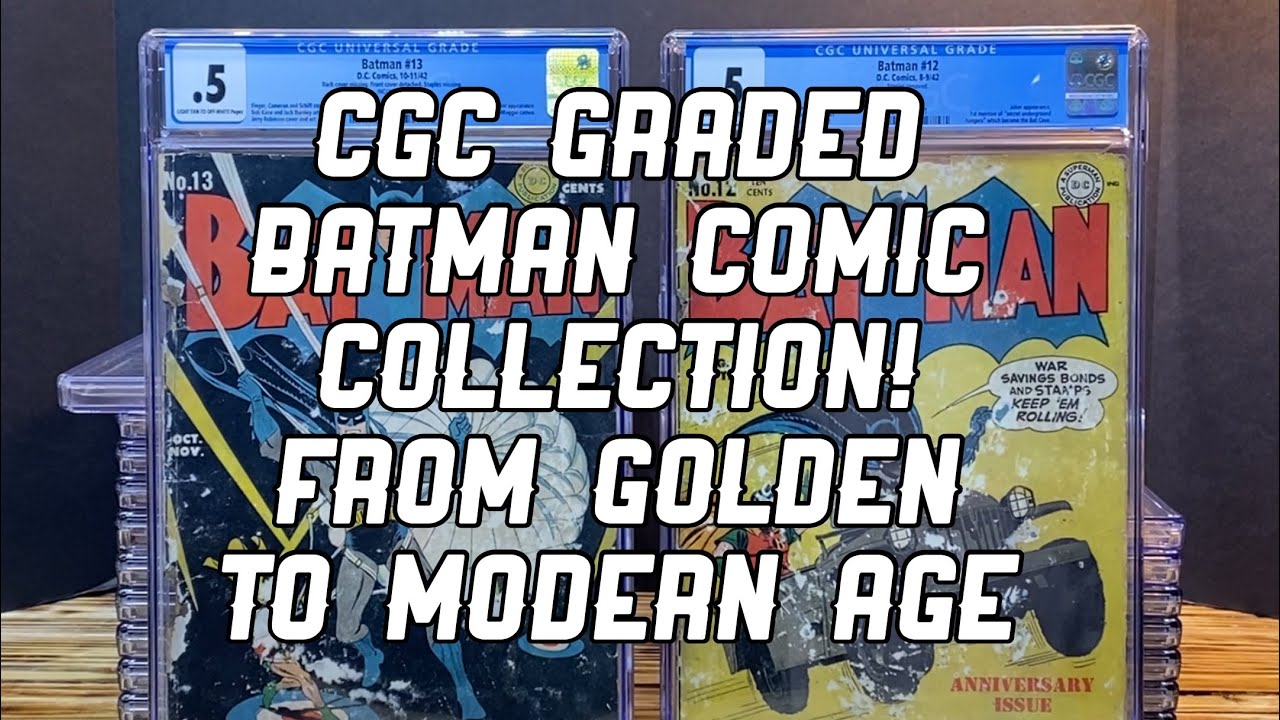 CGC Graded Batman Comic Collection, from Golden to Modern Age!🦇🦇🦇