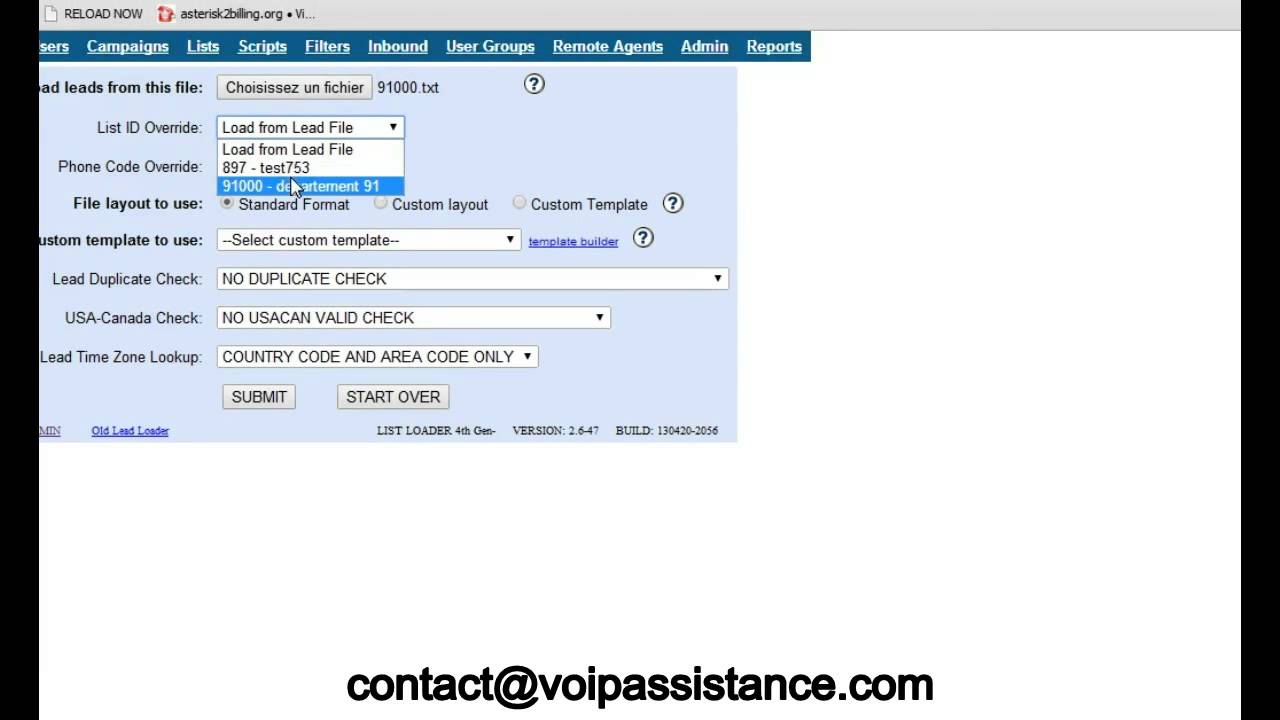 Goautodial Ajoutez une liste