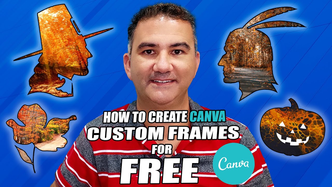 How to Create Unique Custom Frames To Use in Canva for FREE