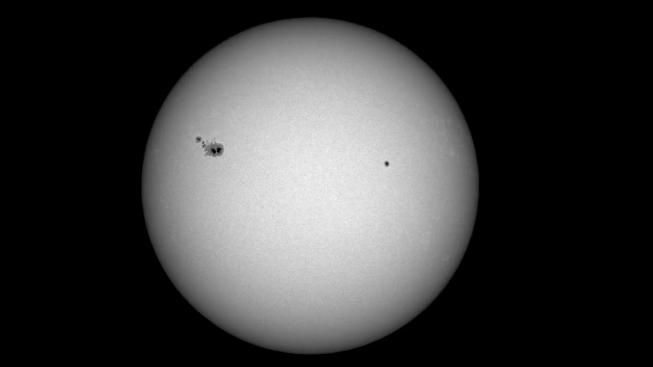 Słońce z plamami...