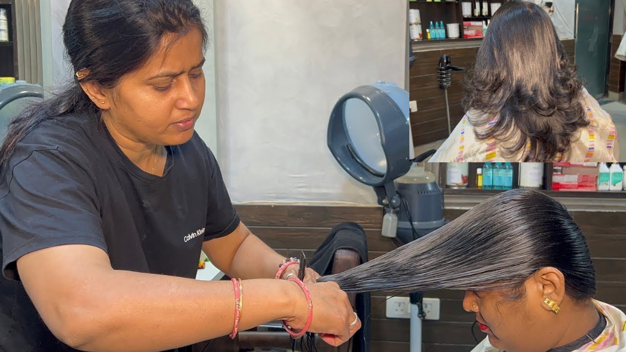 5 minute में स्टेप हेअरकट कैसे करे how to do step cutting easy way step-by-step/at home for beginner