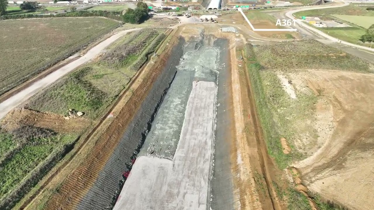 HS2 Construction Progress Thorpe Mandeville to Wormleighton, September 2024