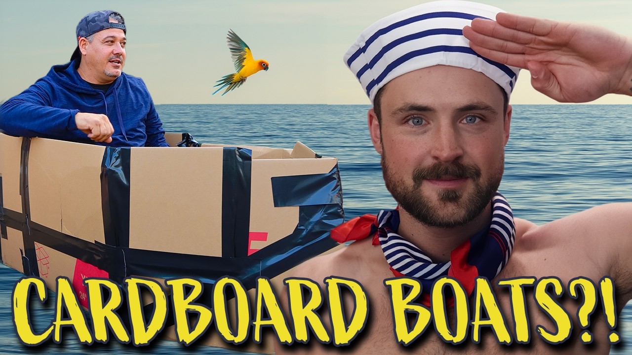 We Built Cardboard Boats and Raced Them | Dylan Efron vs Boston Rob