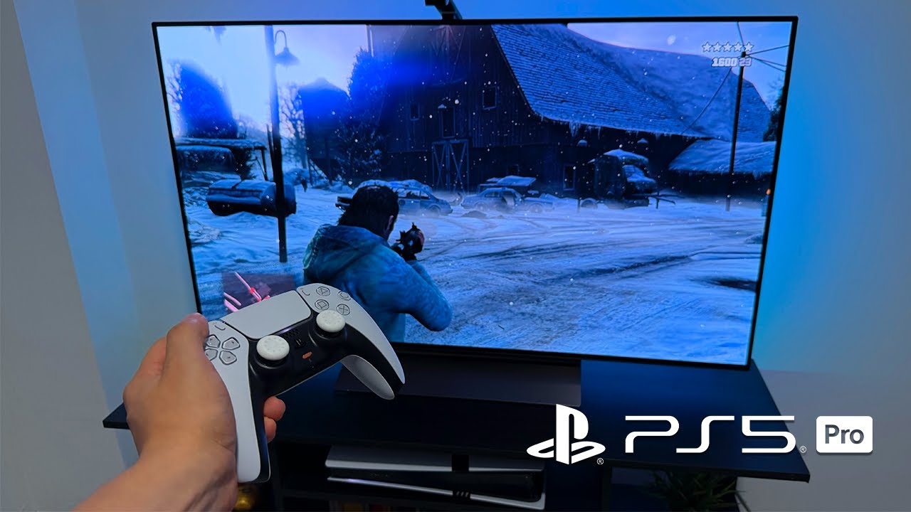 LG OLED C4 + GTA V PS5 Pro Геймплей 4K 120 Гц HDR