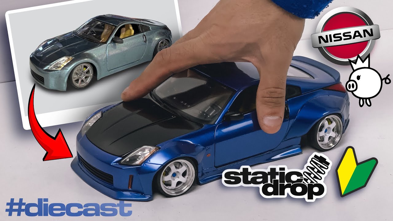 Building a Rocket Bunny Body Kit for Stock Nissan 350Z Diecast!