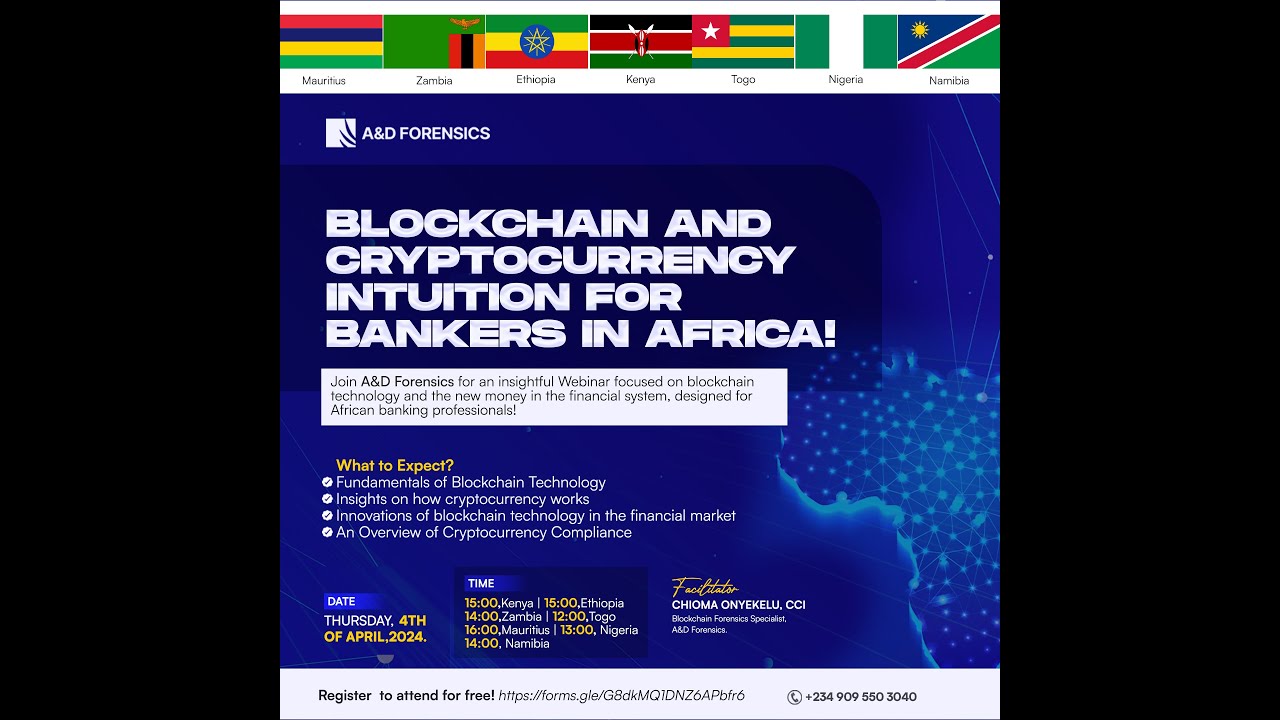 Blockchain and Cryptocurrency Intuition Training for Bankers in Africa!