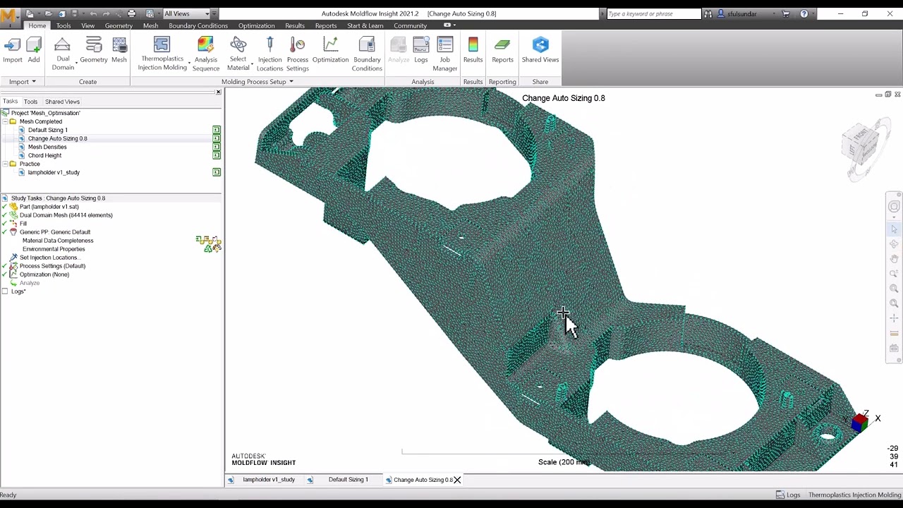 Mesh Optimization - Autodesk Moldflow Insight