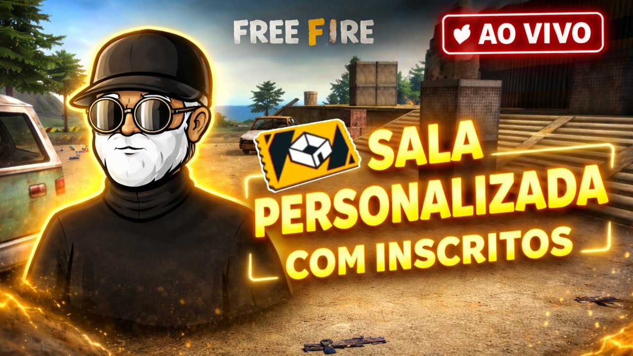🔵 FREE FIRE - AO VIVO 🔵 4X4 E 6X6 COM INSCRITOS 🔵