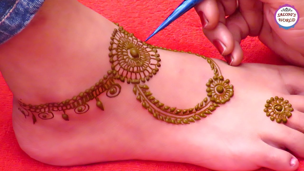 Latest Ornamental Mehndi Designs | Simple Mehndi Designs For Leg | Arabic Henna by Jyoti Sachdeva