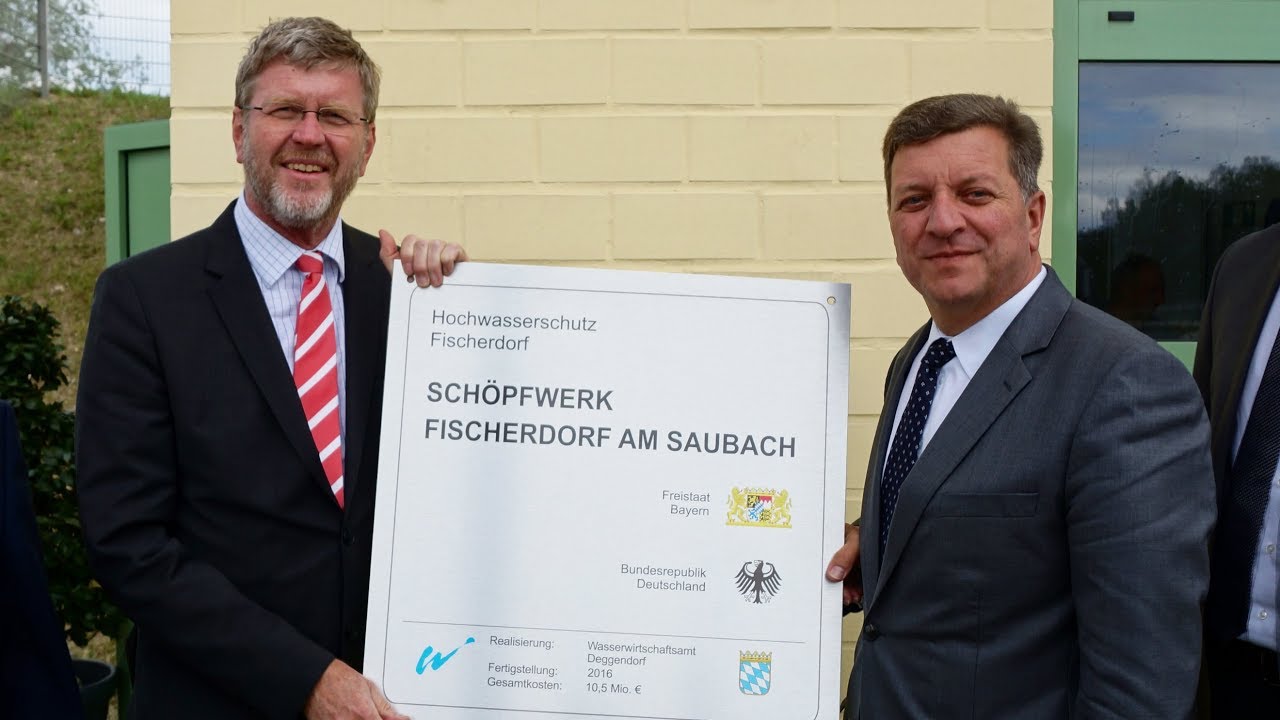 Einweihung Sch&ouml;pfwerk Saubach in Fischerdorf