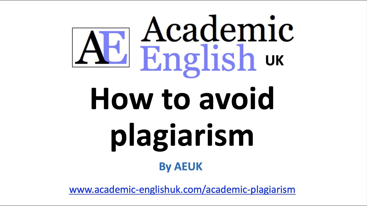 How to avoid plagiarism - 8 rules for success!