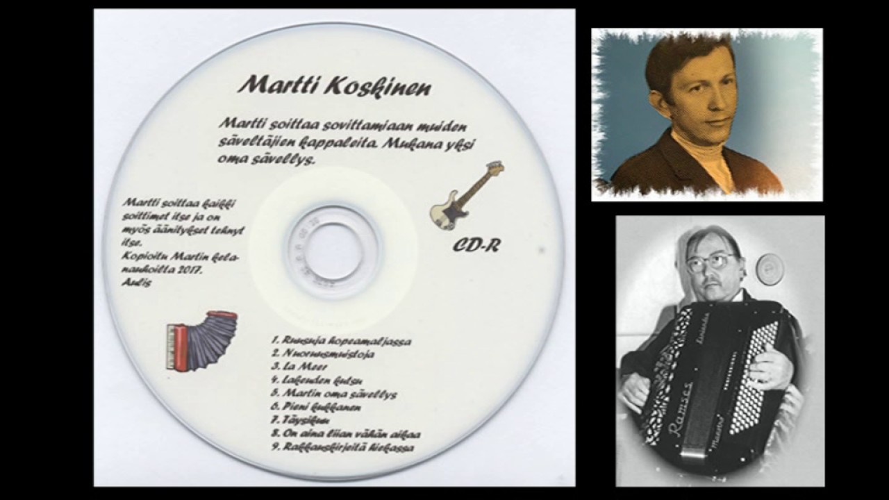Martti Koskinen hanuri ja muut soittimet-Ruusuja hopeamaljassa..ym