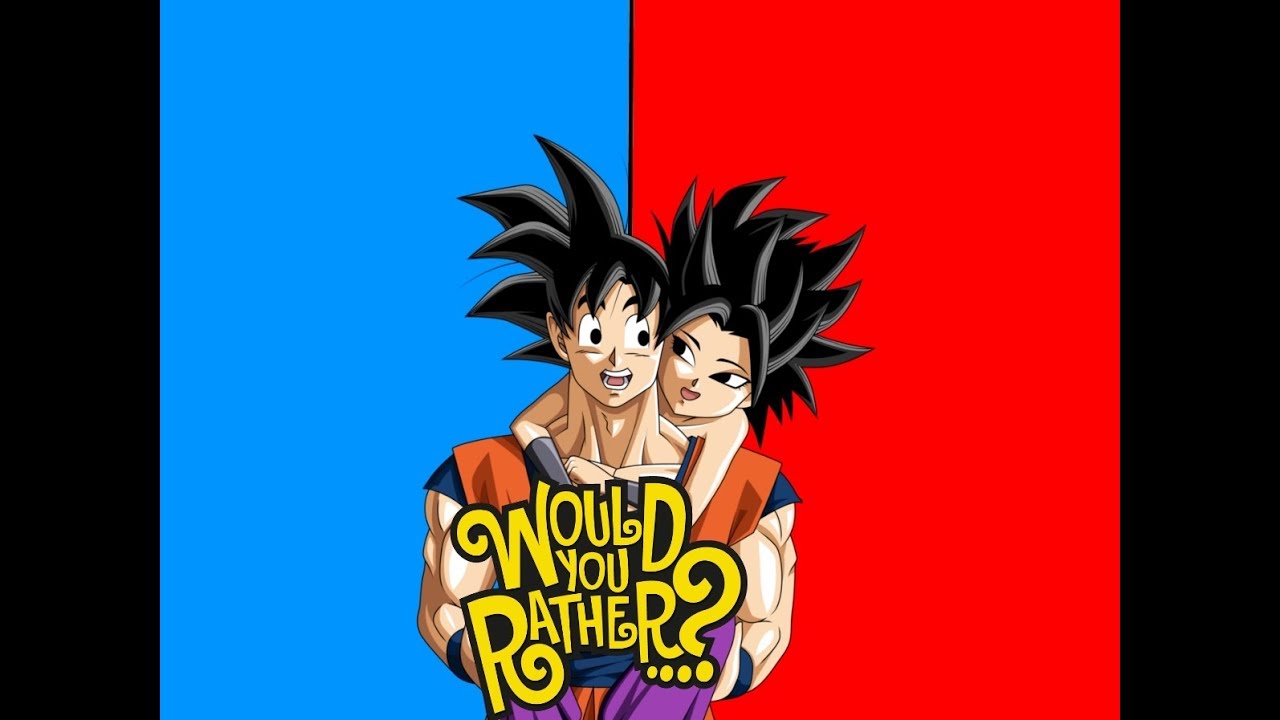 Adult Goku plays would you rather with Caulifla (reupload)