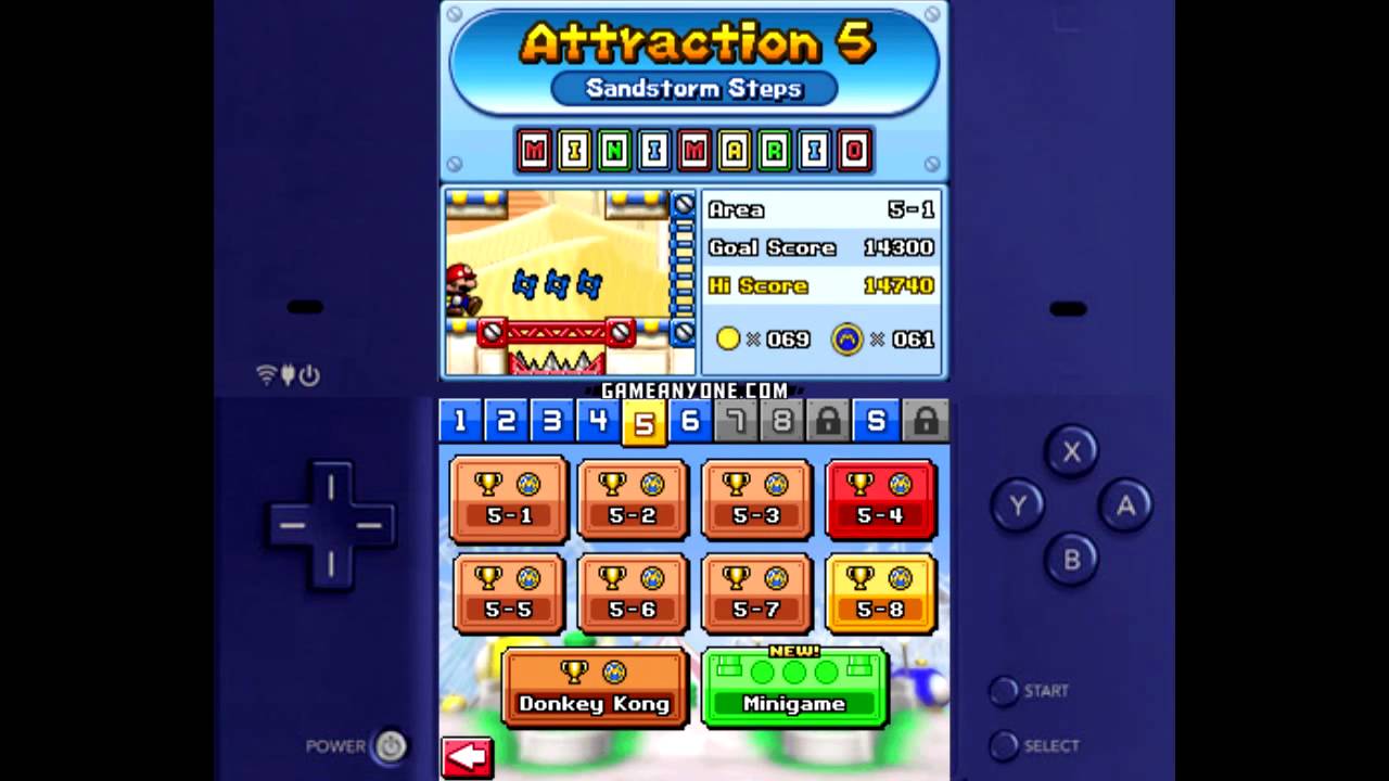 Mario Vs. Donkey Kong: Mini-land Mayhem! Walkthrough - Part 14: Area 5[3 of 3]