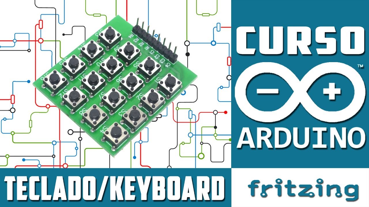 ✅ Control de Matriz de botones 4x4 | Teclado | keyboard - Curso Básico de Arduino UNO