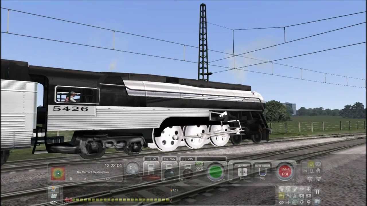 Train Simulator 2014 HD: New York Central J3a Hudson 90 MPH Speed Test With 24 Car Amfleet Train