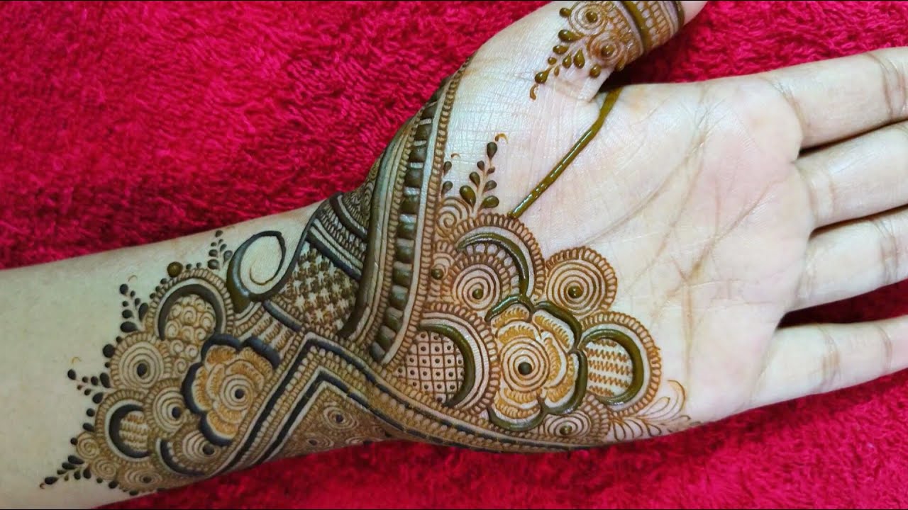 Beautiful stylish mehndi design | Latest gorgeous henna design | Unique floral henna art | mehndi