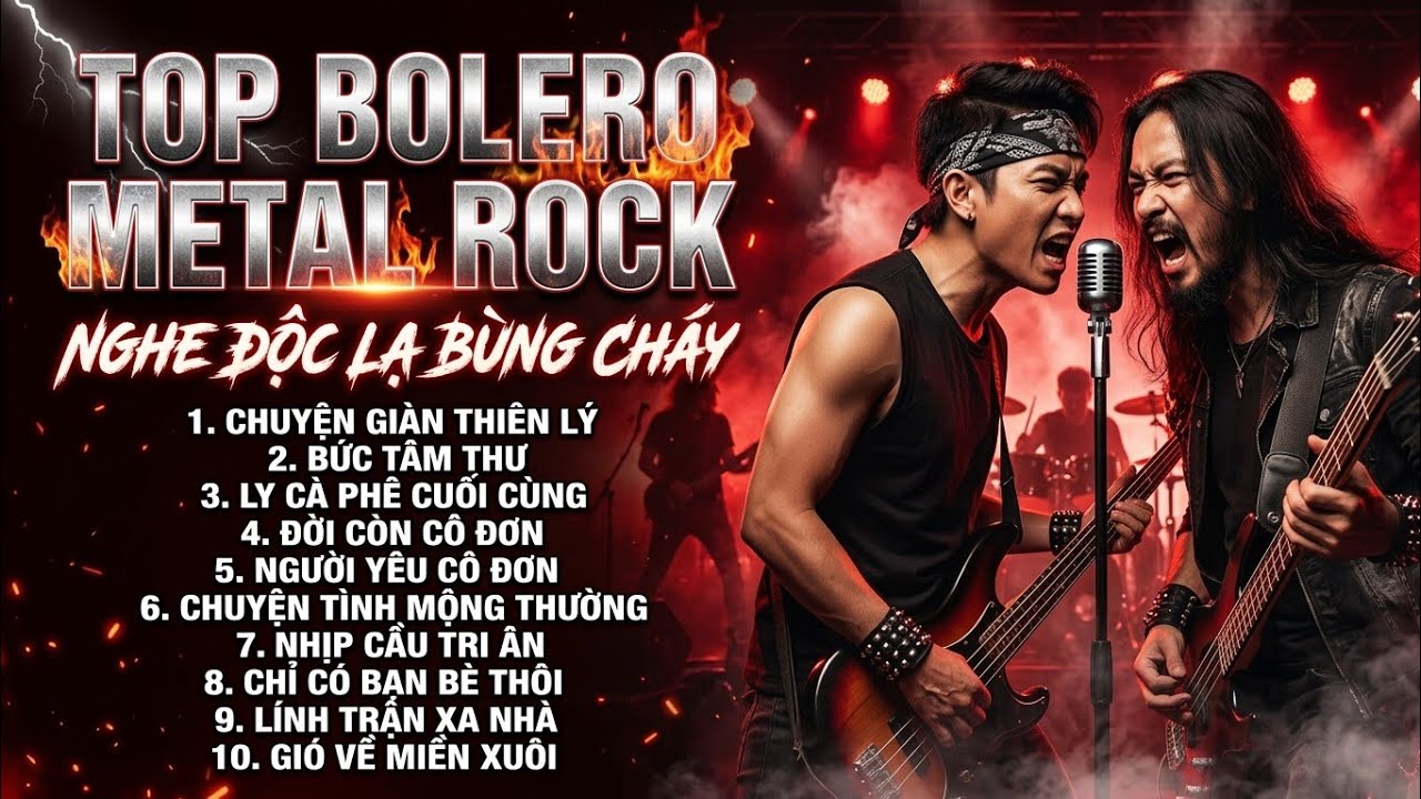 TUYỆT PHẨM BOLERO METAL ROCK HAY NHẤT | Top Nhạc Bolero Cover Rock Nghe Cực Bùng Cháy |