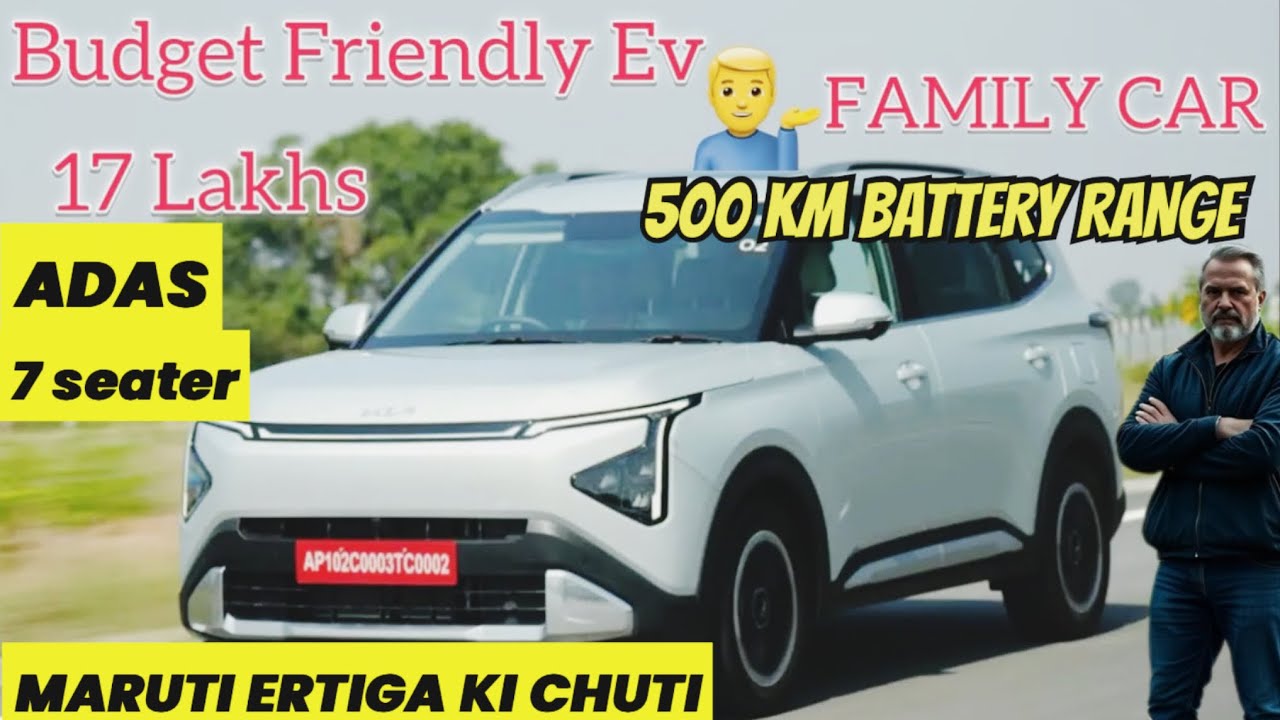 Kia Carens  Clavis Ev Range Test | Price | Safety | Driving Experience | Range Test | Family car 